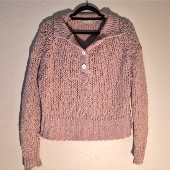 Everlane The Lofty-knit Henley Alpaca Wool Nylon Blend Small - Picture 3 of 10